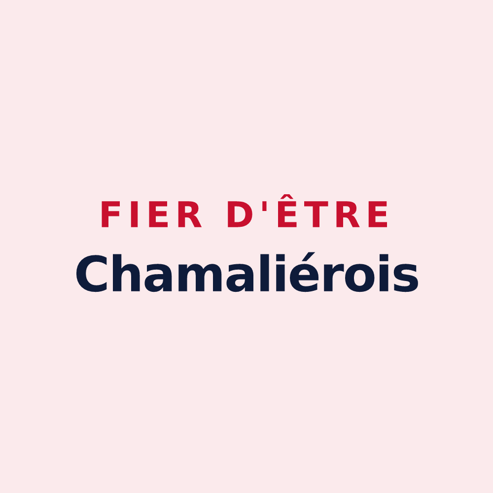 Magnet « Fier d'être Chamaliérois » — design pour Chamalières