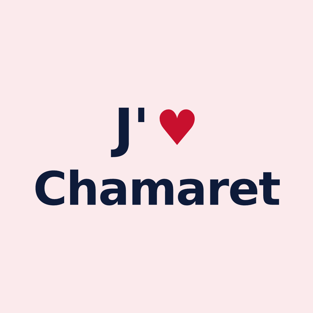Magnet personnalisé Chamaret — design J'aime Chamaret