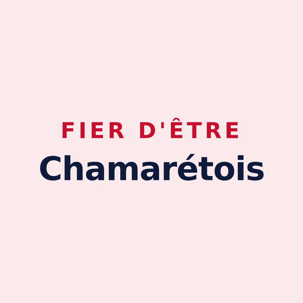 Magnet « Fier d'être Chamarétois » — design pour Chamaret