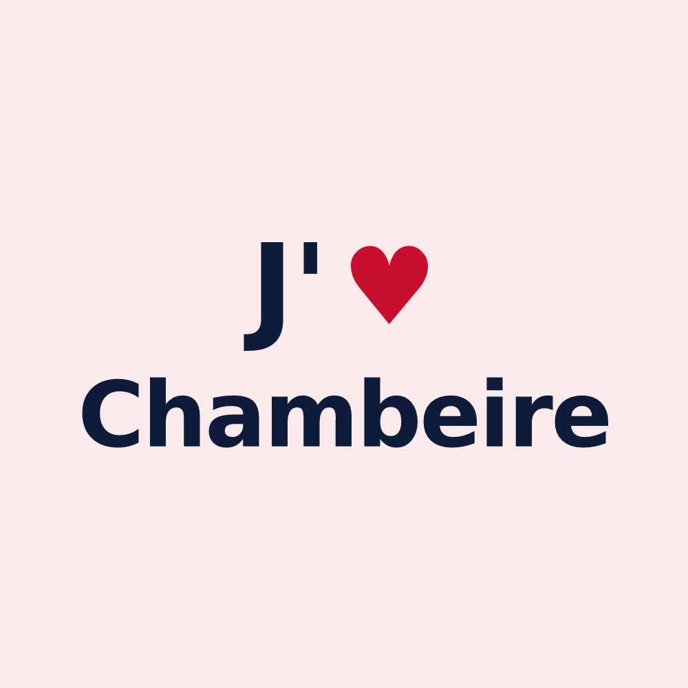 Magnet personnalisé Chambeire — design J'aime Chambeire