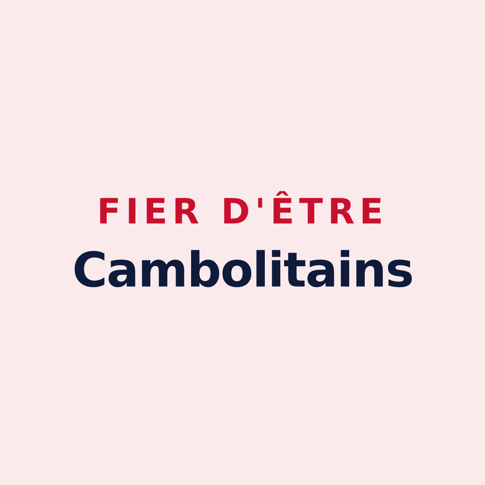 Magnet « Fier d'être Cambolitains » — design pour Chambellay