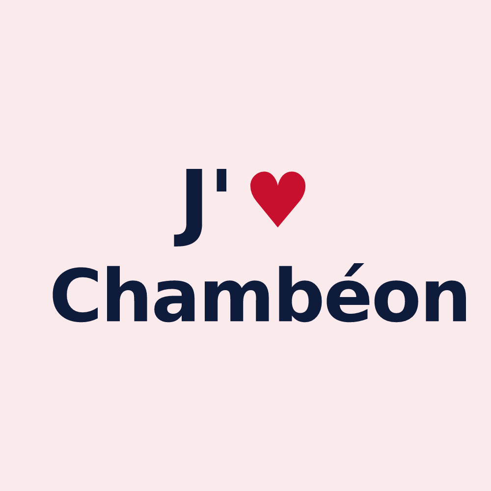 Magnet personnalisé Chambéon — design J'aime Chambéon