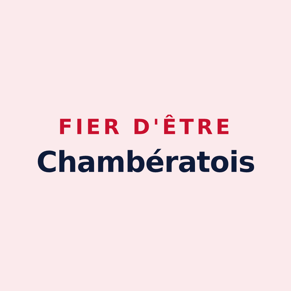 Magnet « Fier d'être Chambératois » — design pour Chambérat