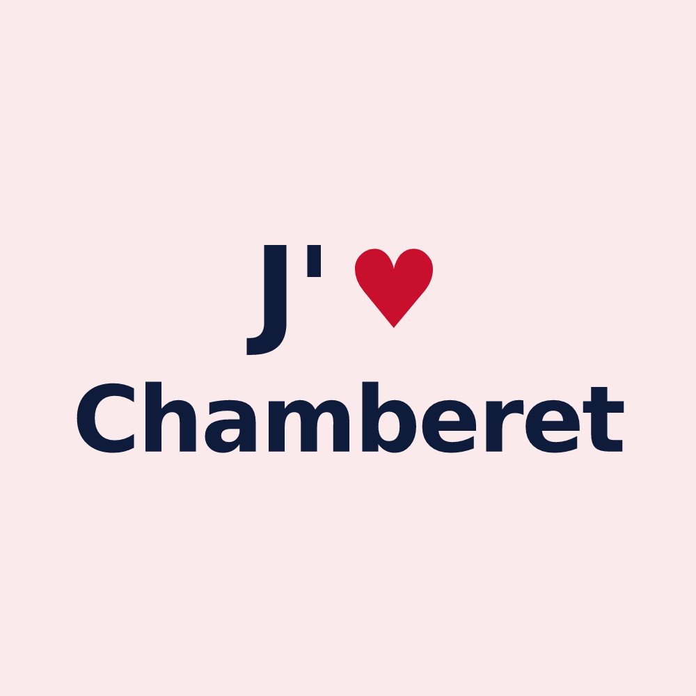 Magnet personnalisé Chamberet — design J'aime Chamberet