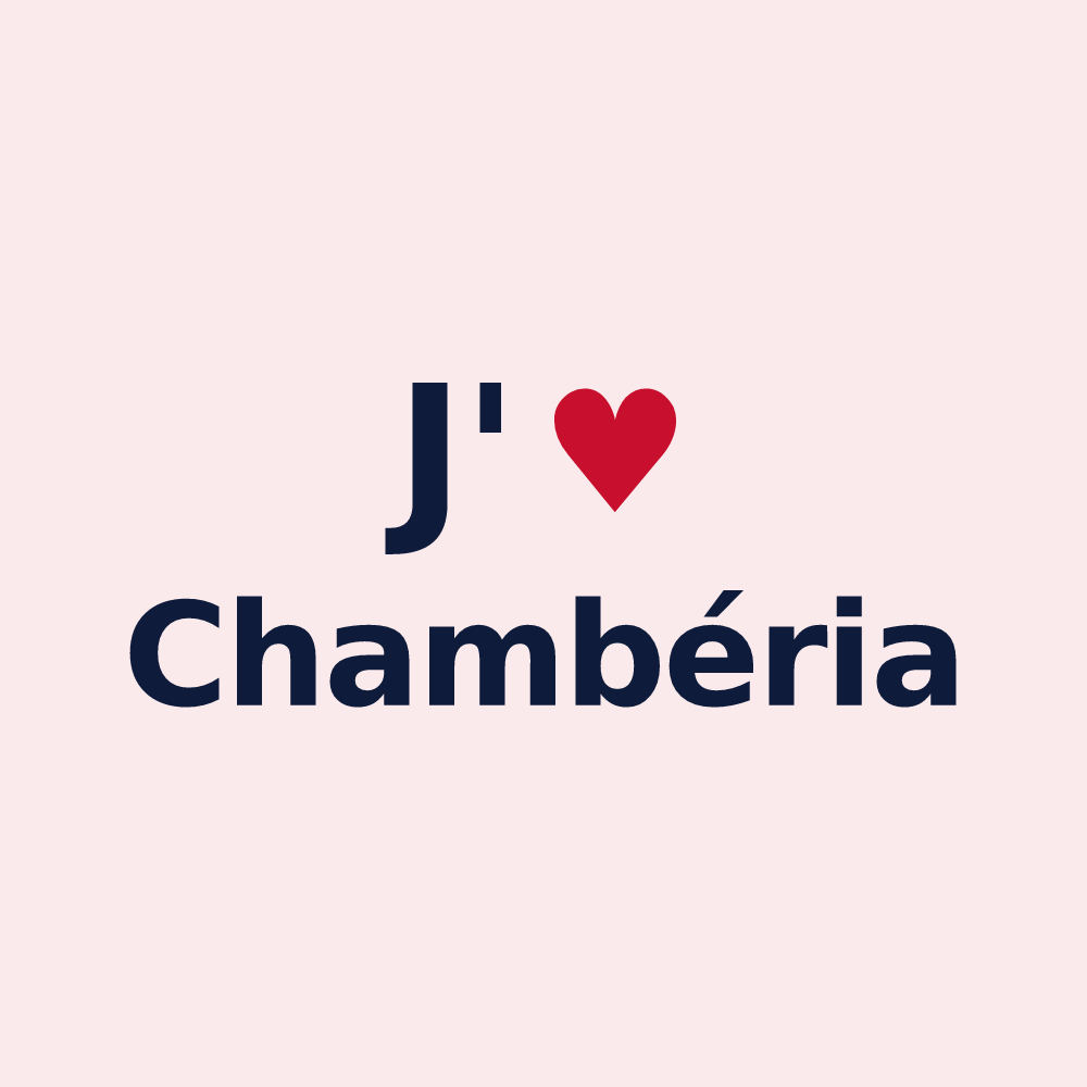 Magnet personnalisé Chambéria — design J'aime Chambéria