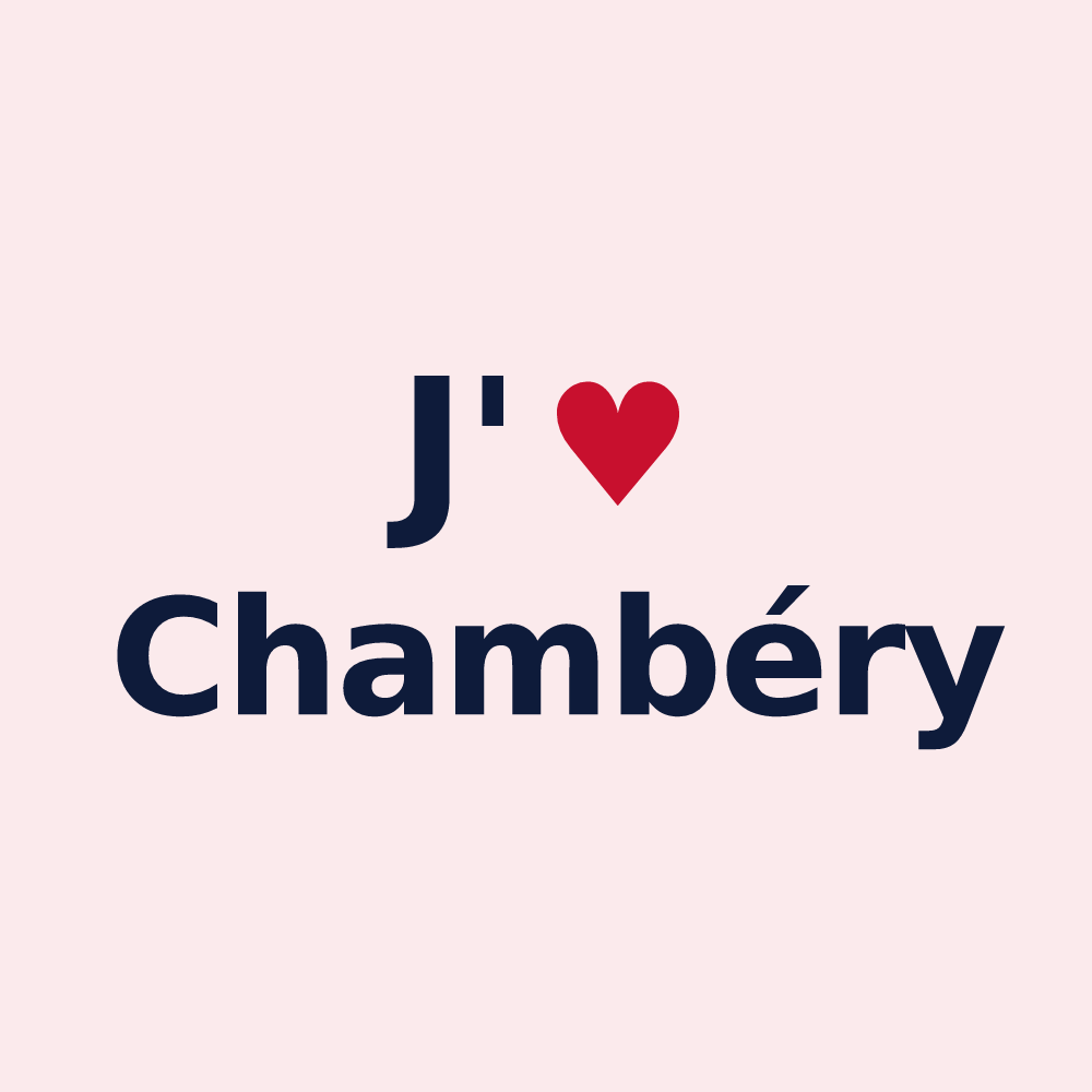 Magnet personnalisé Chambéry — design J'aime Chambéry