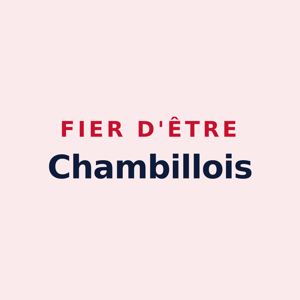 Magnet « Fier d'être Chambillois » — design pour Chambilly