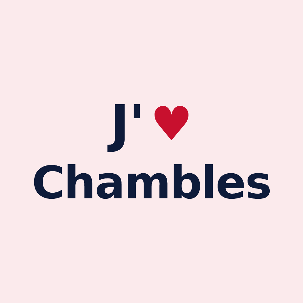 Magnet personnalisé Chambles — design J'aime Chambles