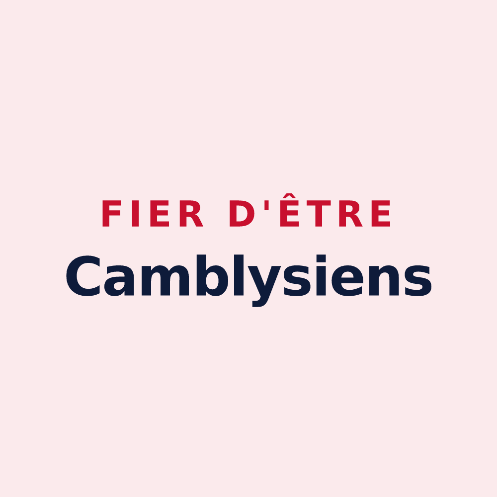 Magnet « Fier d'être Camblysiens » — design pour Chambly