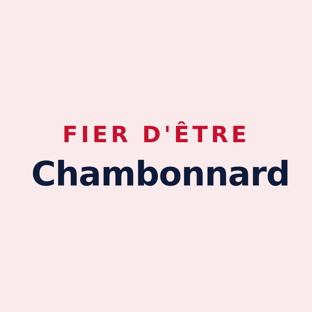 Magnet « Fier d'être Chambonnard » — design pour Chambon