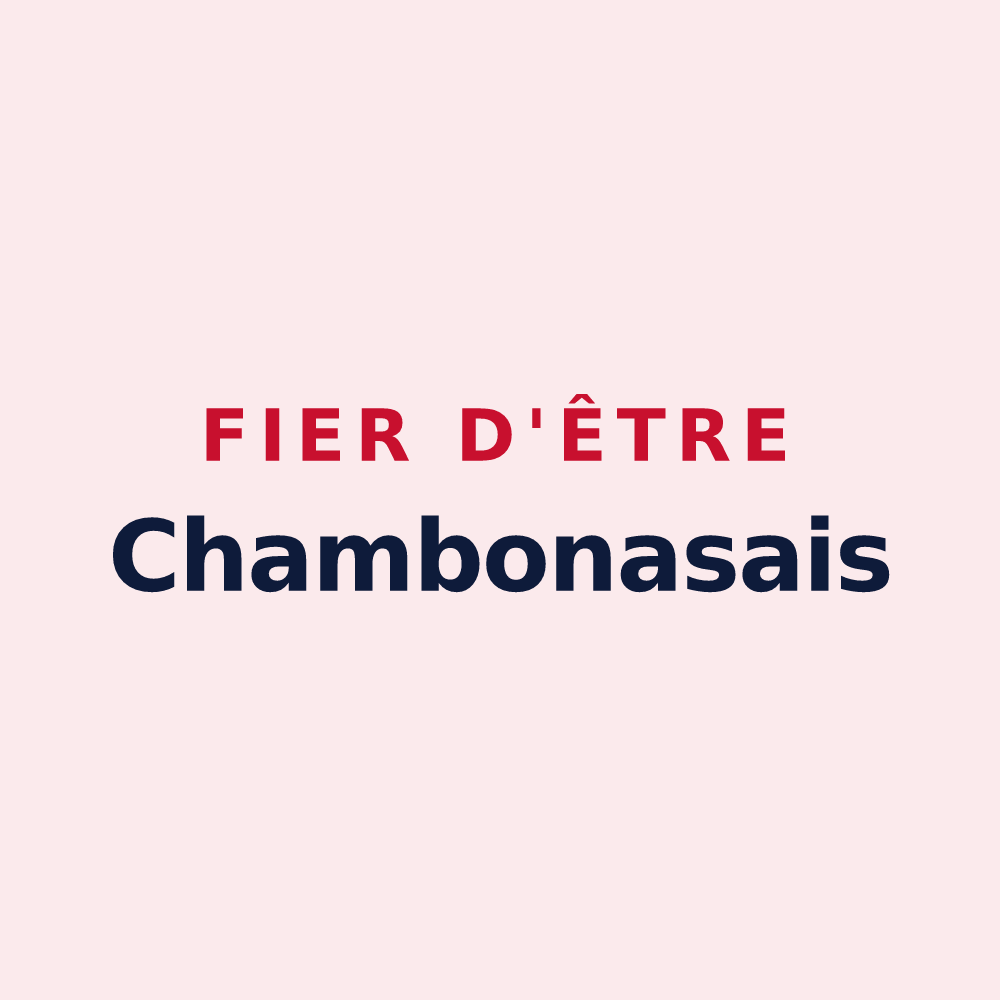 Magnet « Fier d'être Chambonasais » — design pour Chambonas