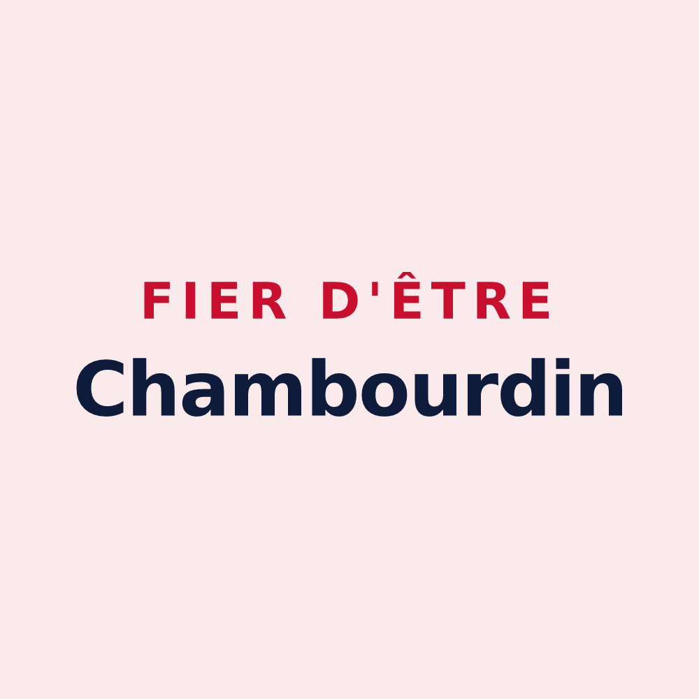 Magnet « Fier d'être Chambourdin » — design pour Chambord