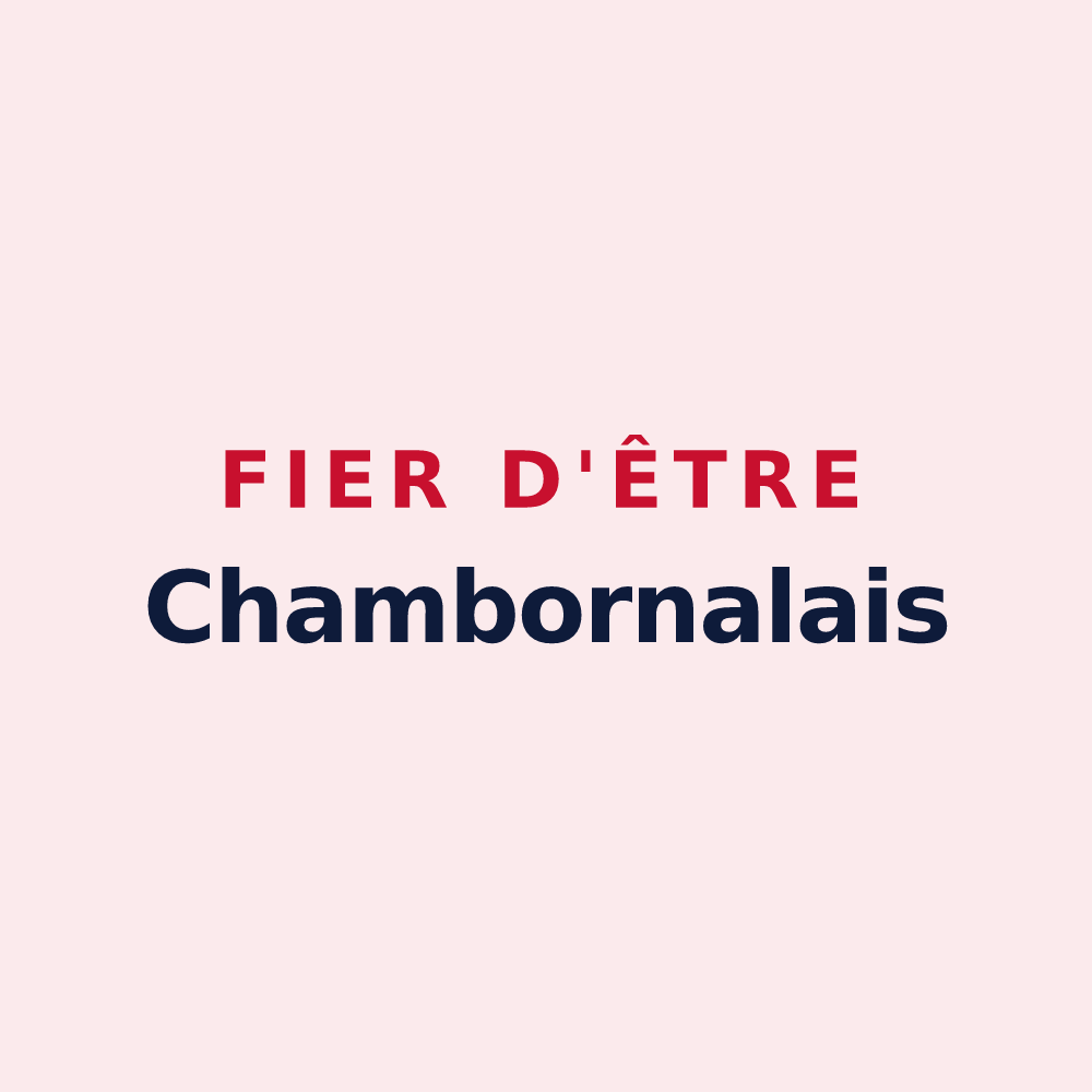 Magnet « Fier d'être Chambornalais » — design pour Chambornay-lès-Pin