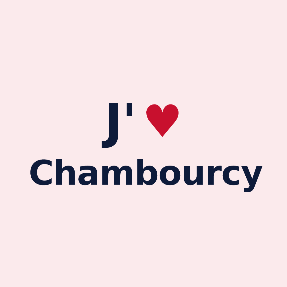 Magnet personnalisé Chambourcy — design J'aime Chambourcy