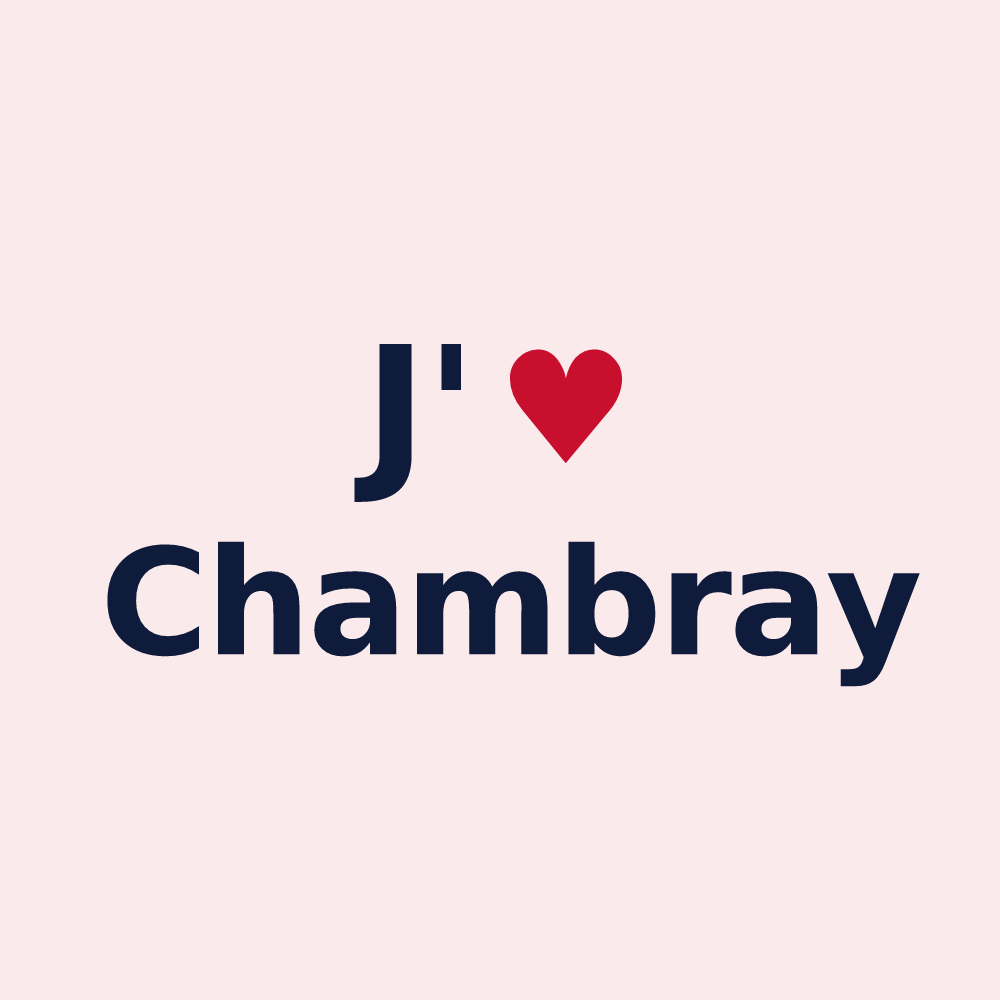 Magnet personnalisé Chambray — design J'aime Chambray