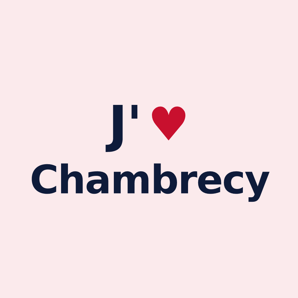 Magnet personnalisé Chambrecy — design J'aime Chambrecy