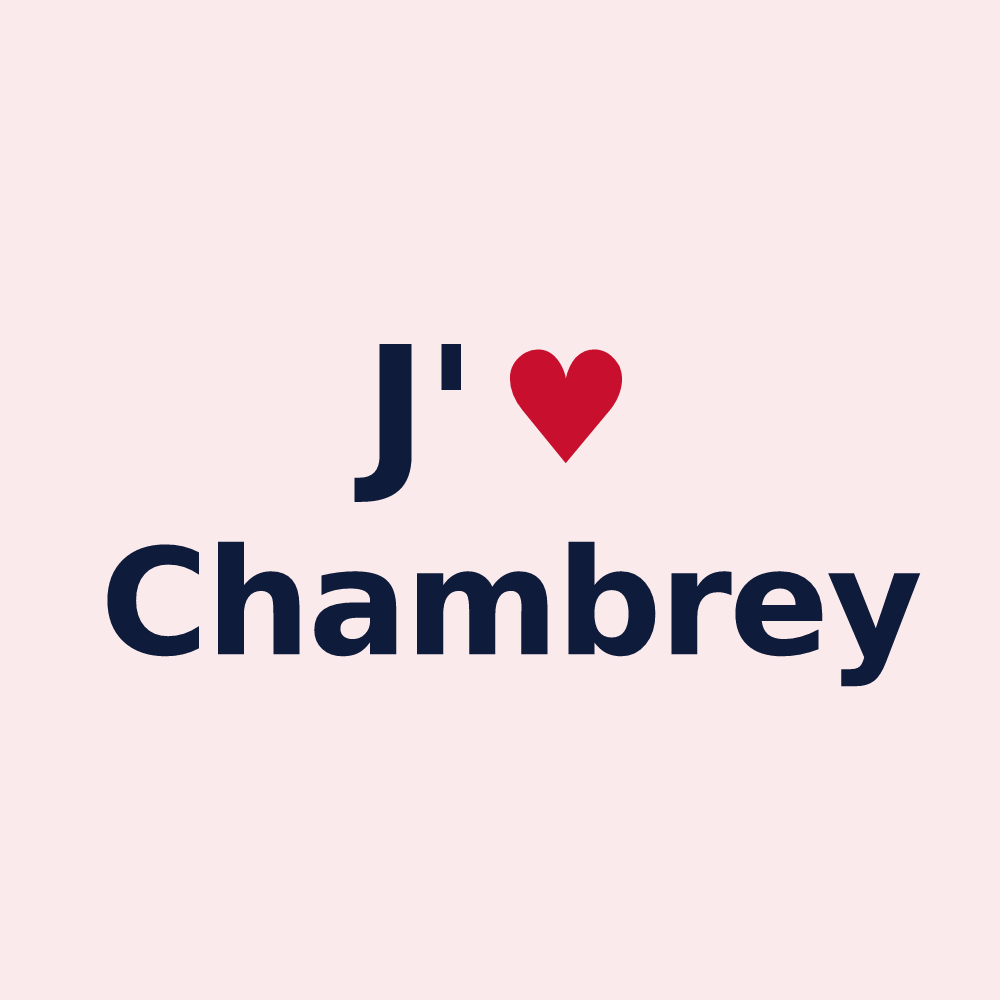 Magnet personnalisé Chambrey — design J'aime Chambrey