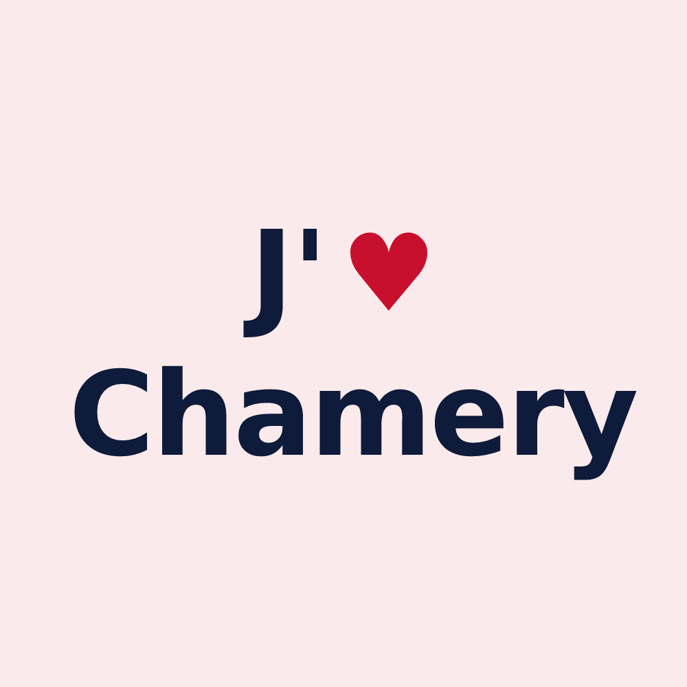 Magnet personnalisé Chamery — design J'aime Chamery