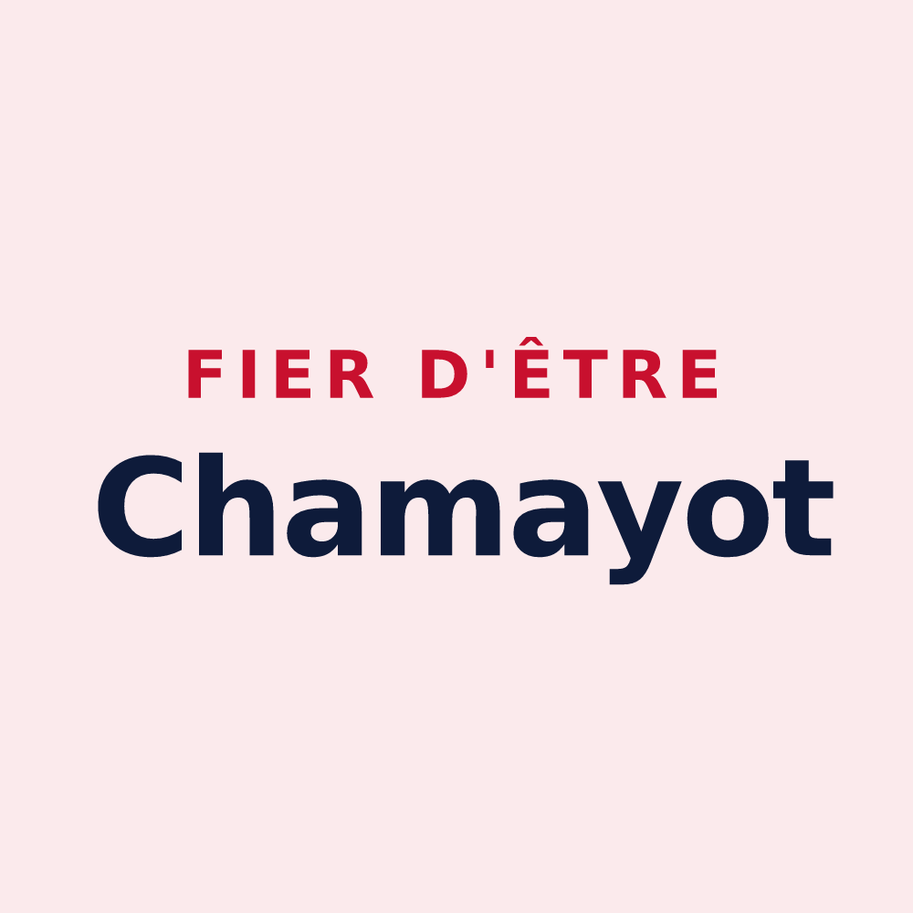 Magnet « Fier d'être Chamayot » — design pour Chamery