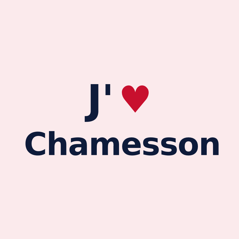 Magnet personnalisé Chamesson — design J'aime Chamesson