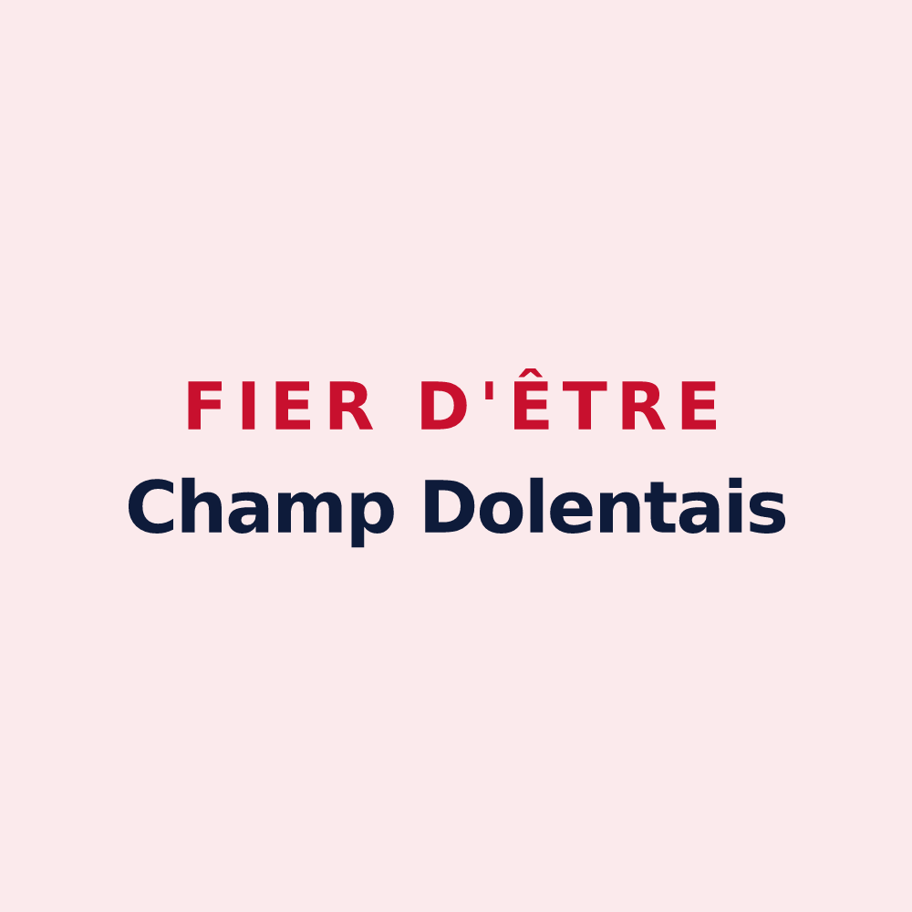 Magnet « Fier d'être Champ Dolentais » — design pour Champ-Dolent