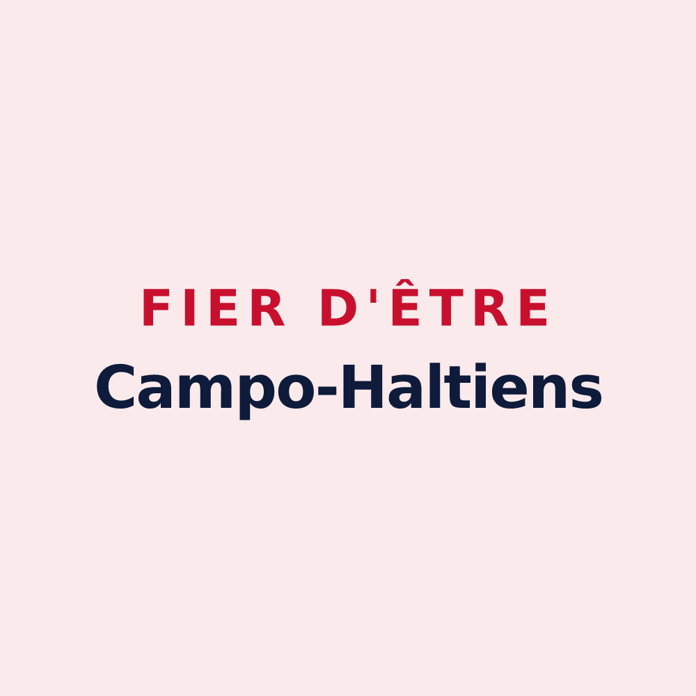 Magnet « Fier d'être Campo-Haltiens » — design pour Champ-Haut