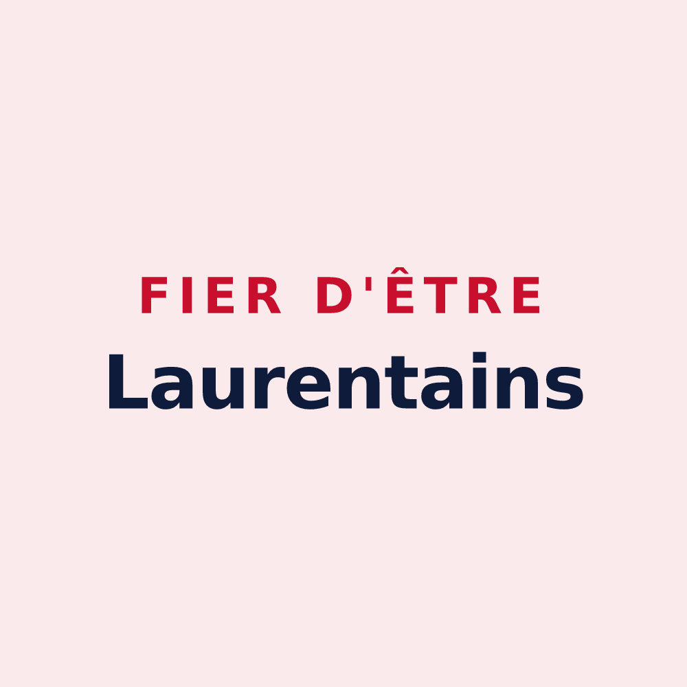 Magnet « Fier d'être Laurentains » — design pour Champ-Laurent