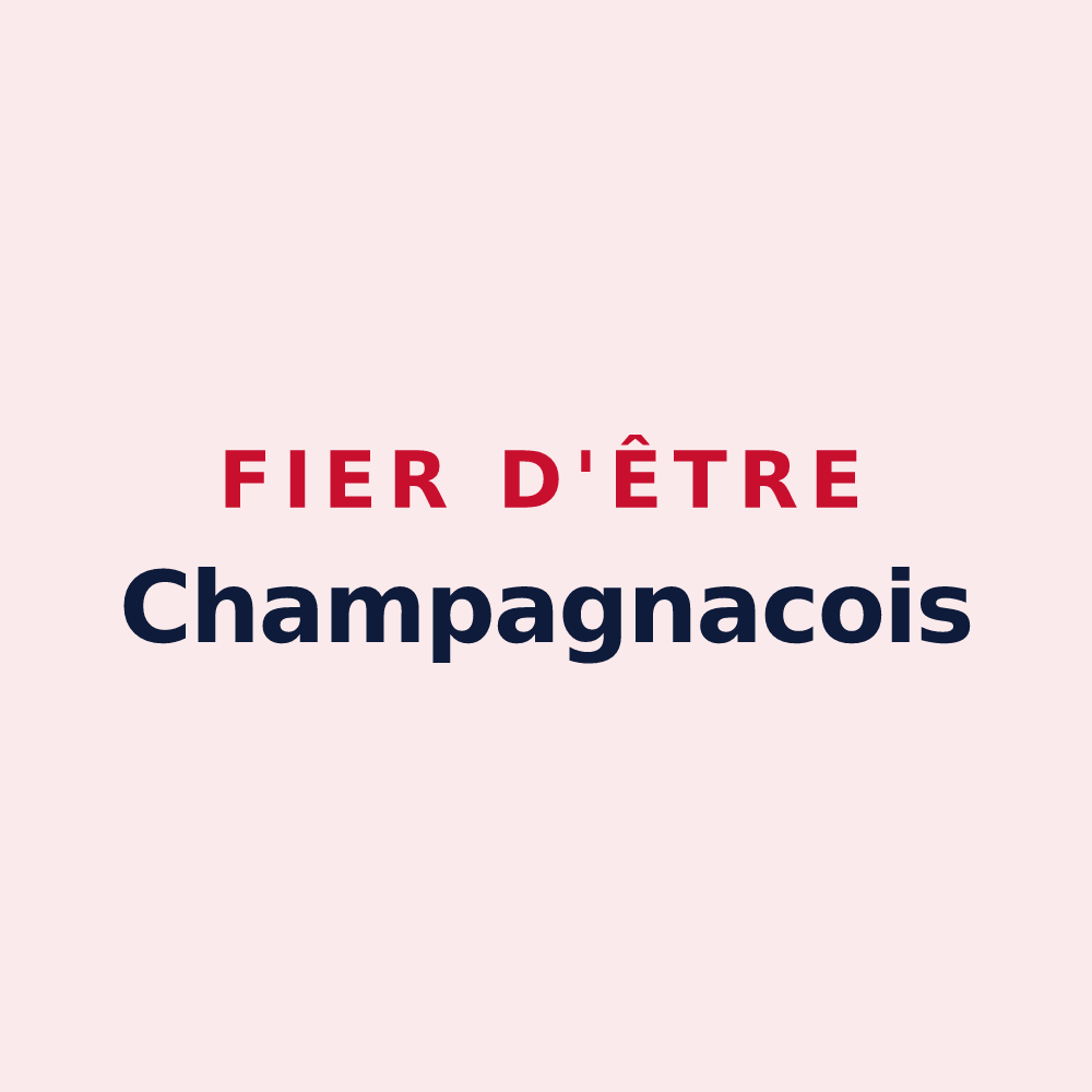 Magnet « Fier d'être Champagnacois » — design pour Champagnac