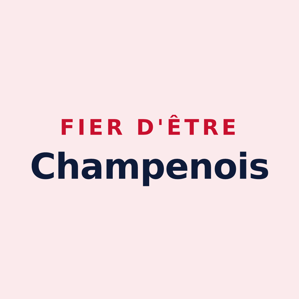 Magnet « Fier d'être Champenois » — design pour Champagne