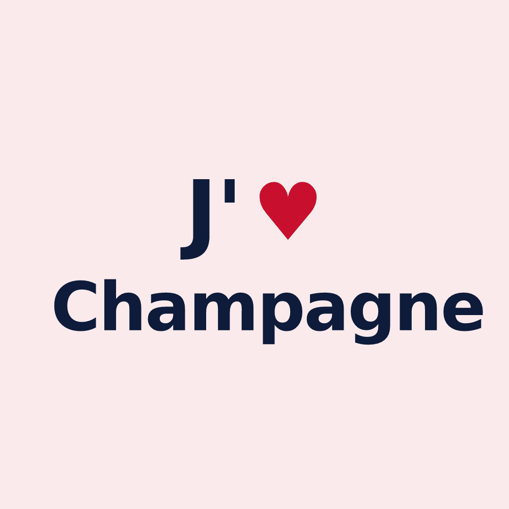 Magnet personnalisé Champagne — design J'aime Champagne