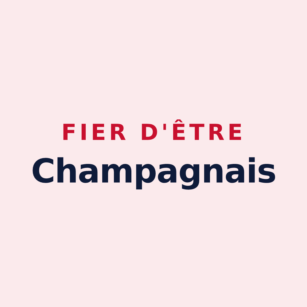 Magnet « Fier d'être Champagnais » — design pour Champagne