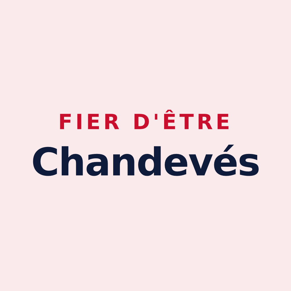 Magnet « Fier d'être Chandevés » — design pour Champdivers