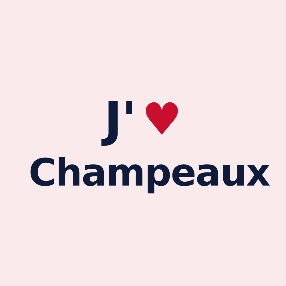 Magnet personnalisé Champeaux — design J'aime Champeaux