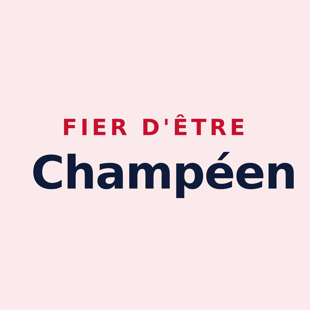 Magnet « Fier d'être Champéen » — design pour Champeaux