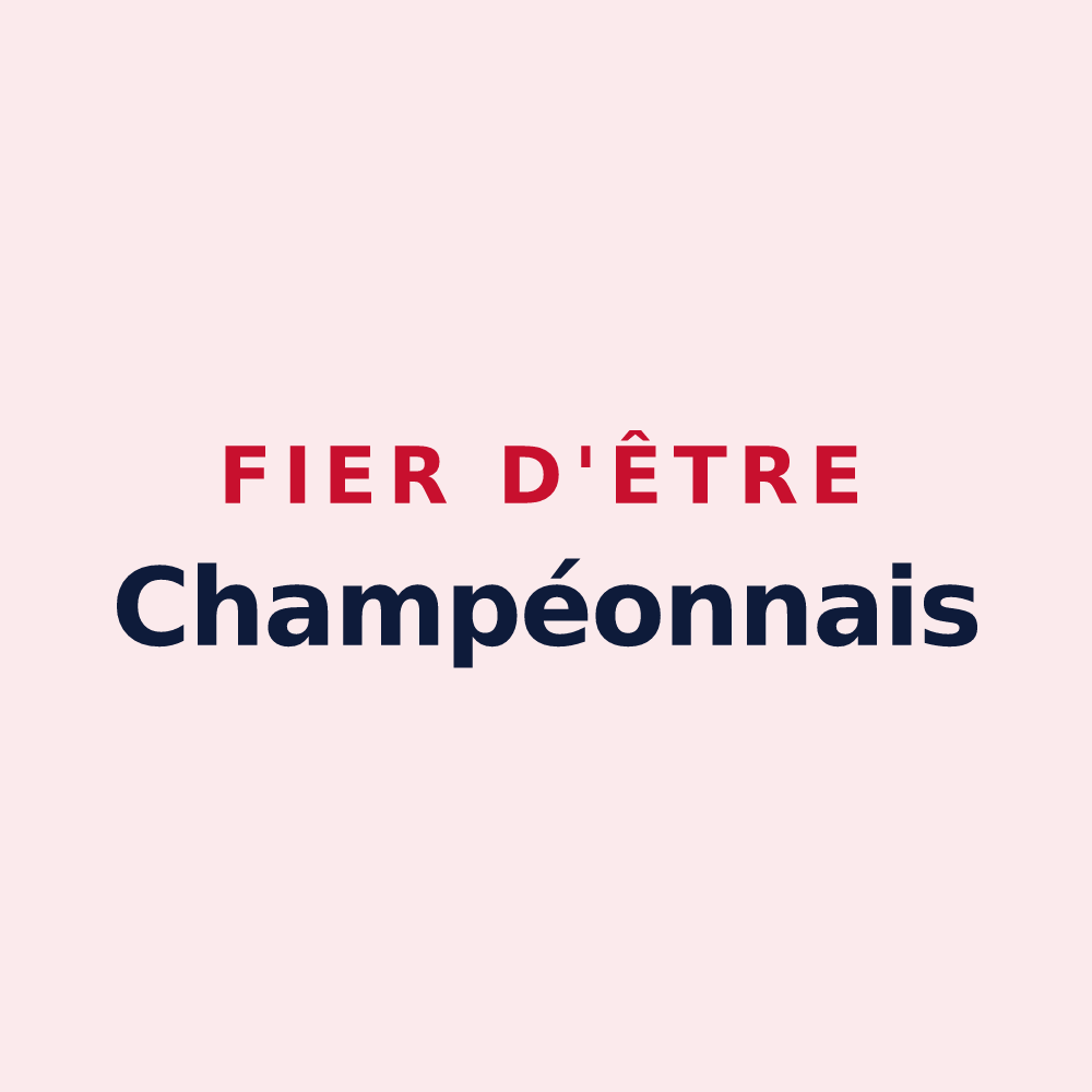 Magnet « Fier d'être Champéonnais » — design pour Champéon