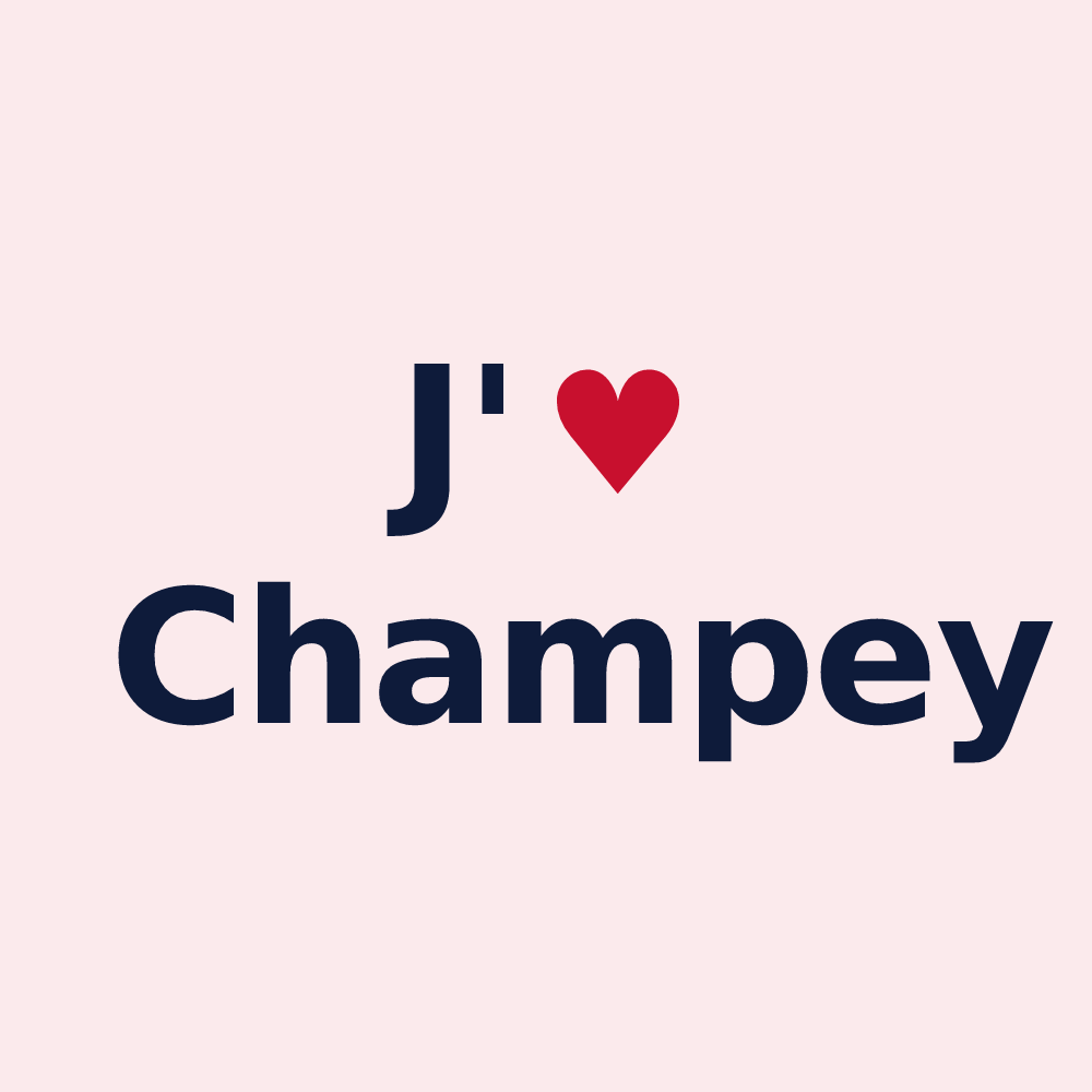 Magnet personnalisé Champey — design J'aime Champey