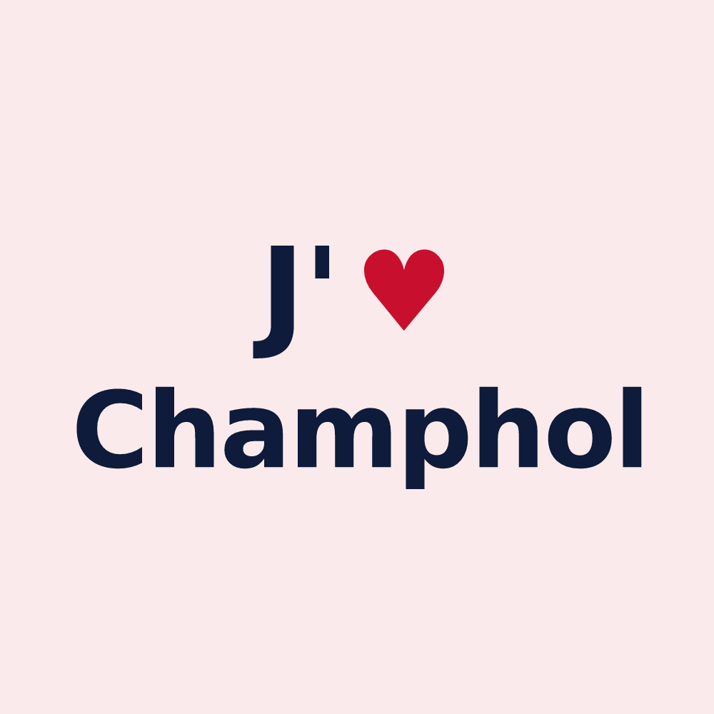Magnet personnalisé Champhol — design J'aime Champhol