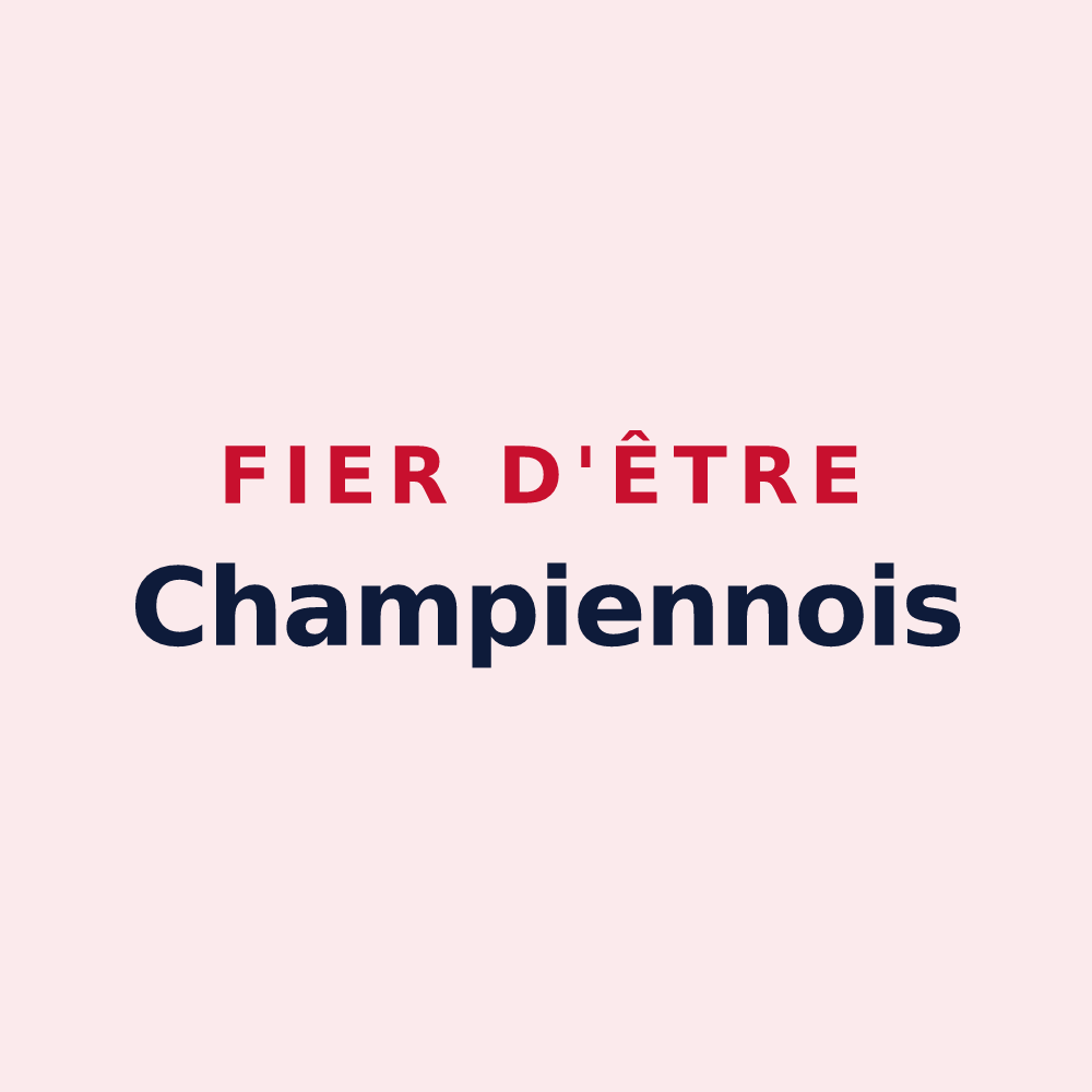 Magnet « Fier d'être Champiennois » — design pour Champien