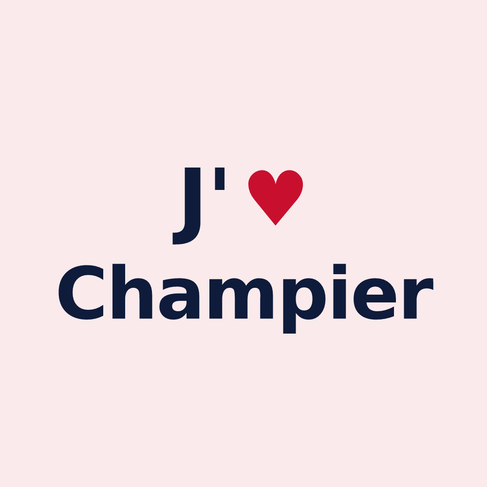 Magnet personnalisé Champier — design J'aime Champier