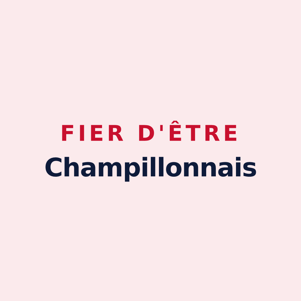 Magnet « Fier d'être Champillonnais » — design pour Champillon