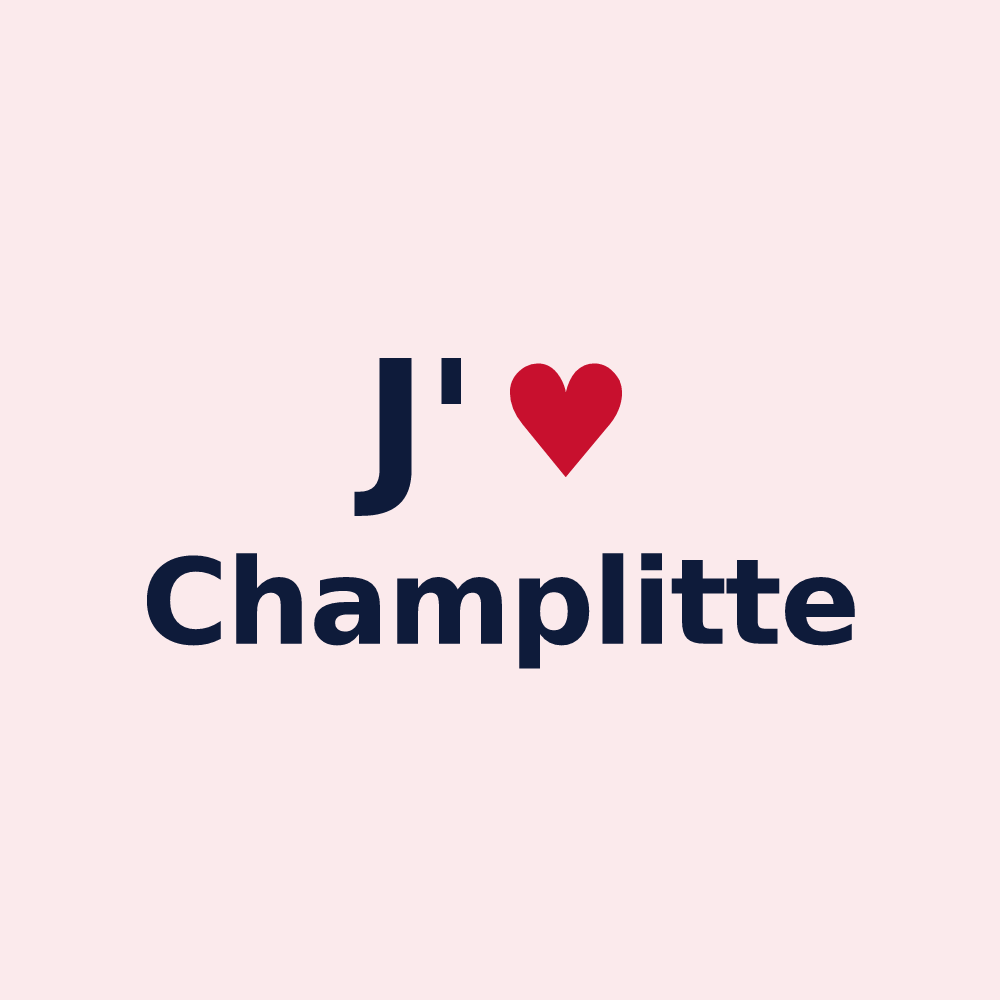 Magnet personnalisé Champlitte — design J'aime Champlitte