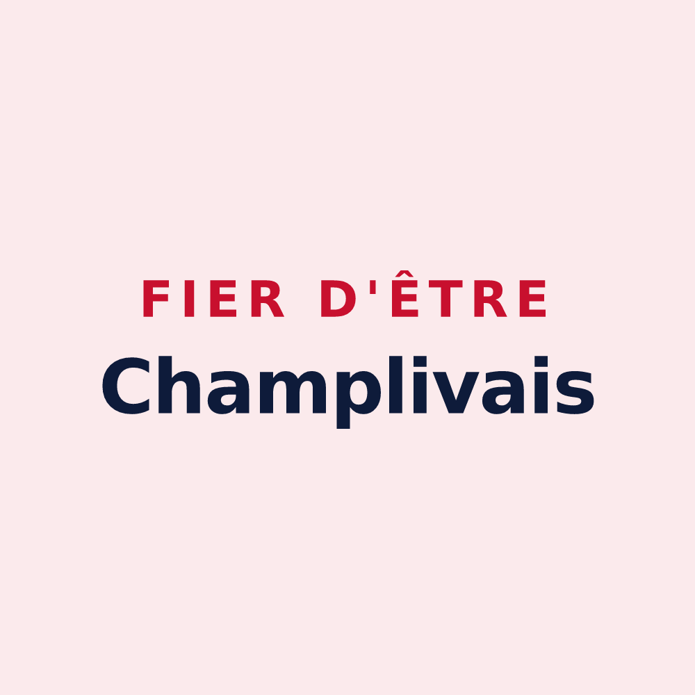 Magnet « Fier d'être Champlivais » — design pour Champlive