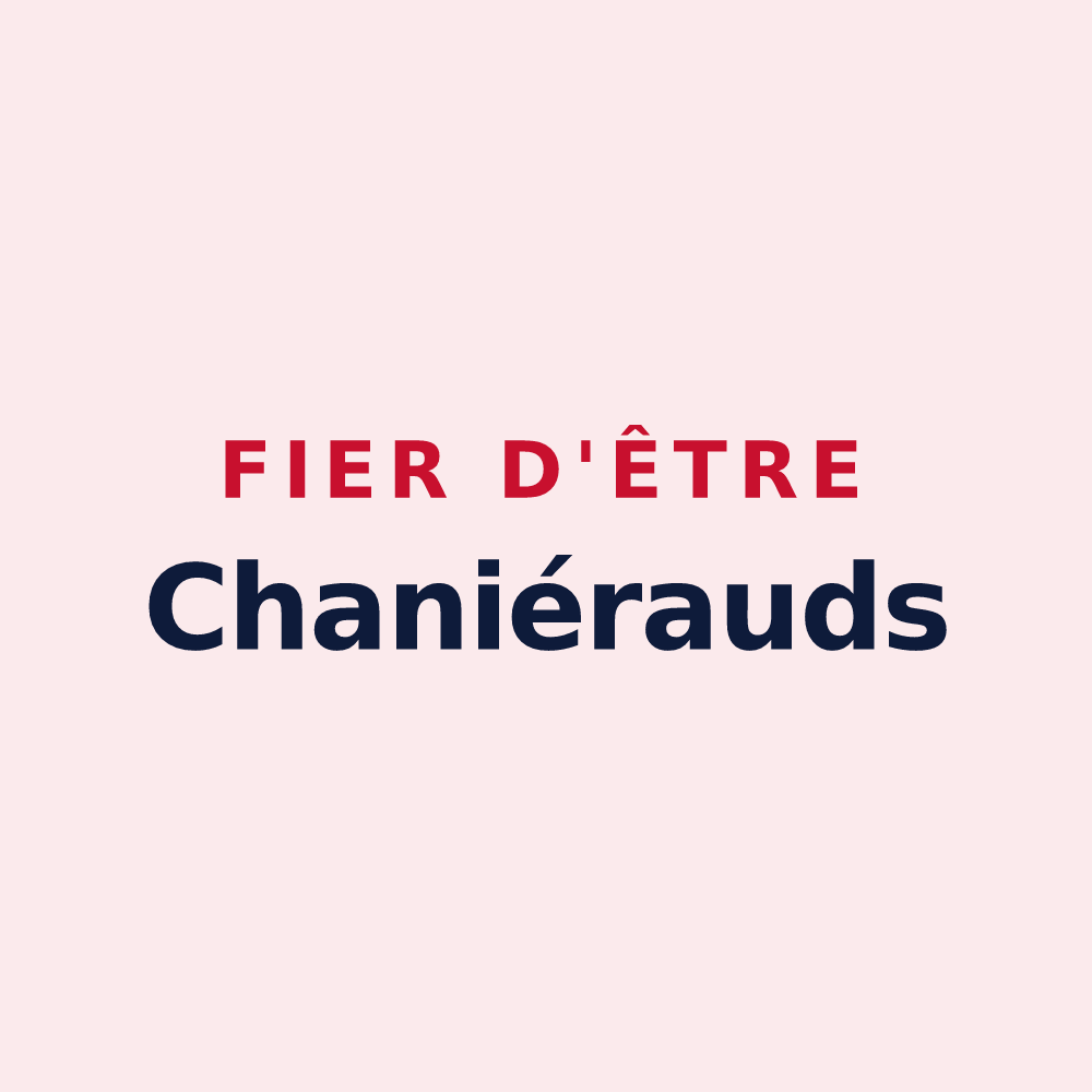 Magnet « Fier d'être Chaniérauds » — design pour Champniers