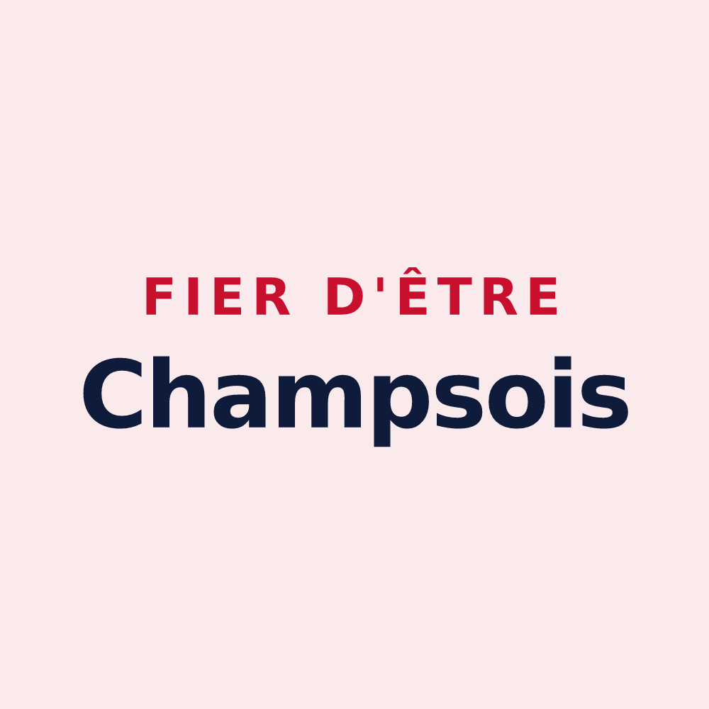 Magnet « Fier d'être Champsois » — design pour Champs-sur-Tarentaine-Marchal