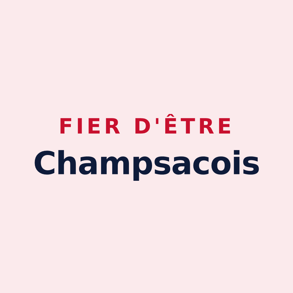 Magnet « Fier d'être Champsacois » — design pour Champsac