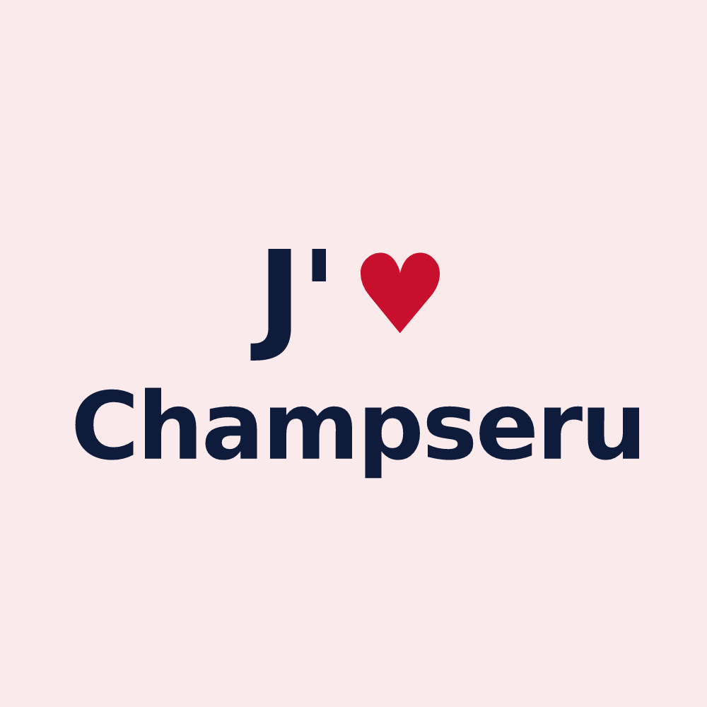 Magnet personnalisé Champseru — design J'aime Champseru