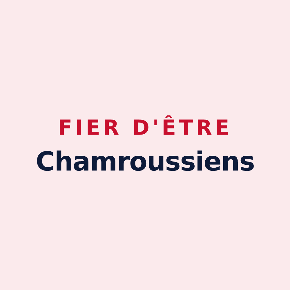 Magnet « Fier d'être Chamroussiens » — design pour Chamrousse