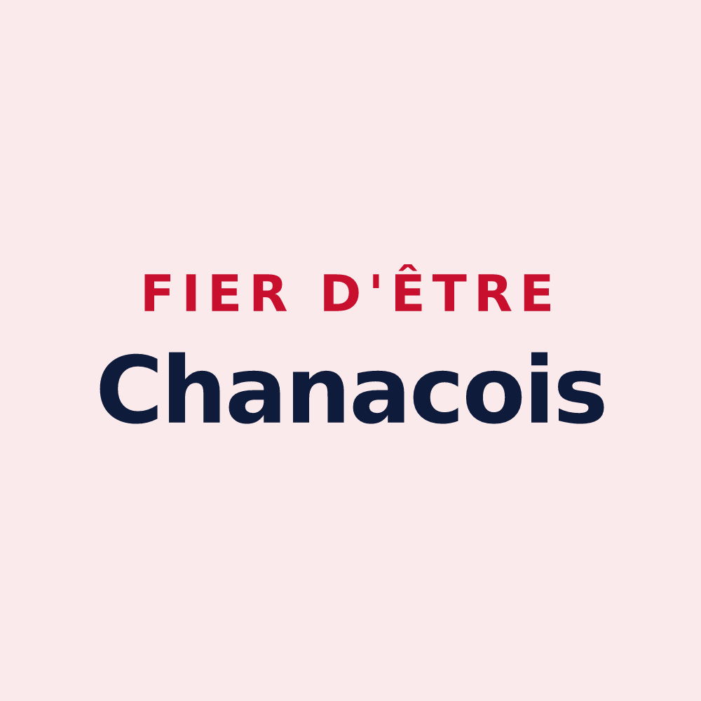 Magnet « Fier d'être Chanacois » — design pour Chanac-les-Mines