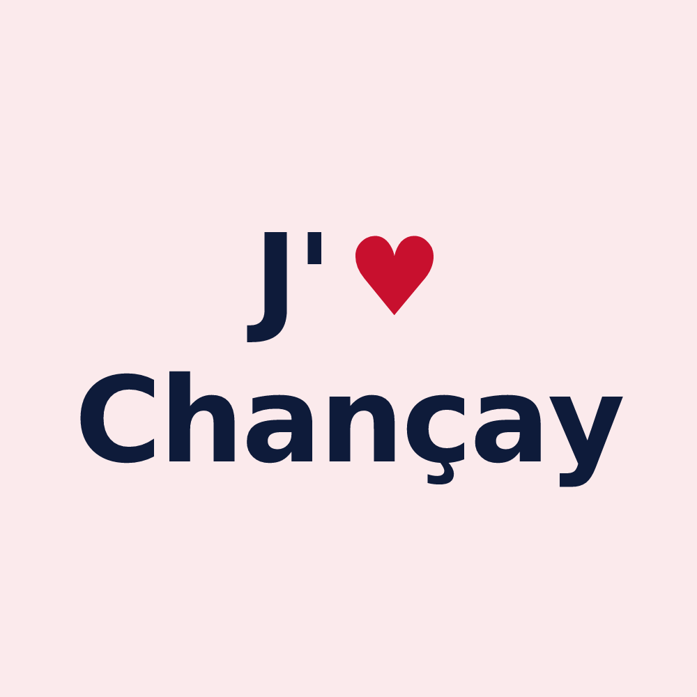 Magnet personnalisé Chançay — design J'aime Chançay