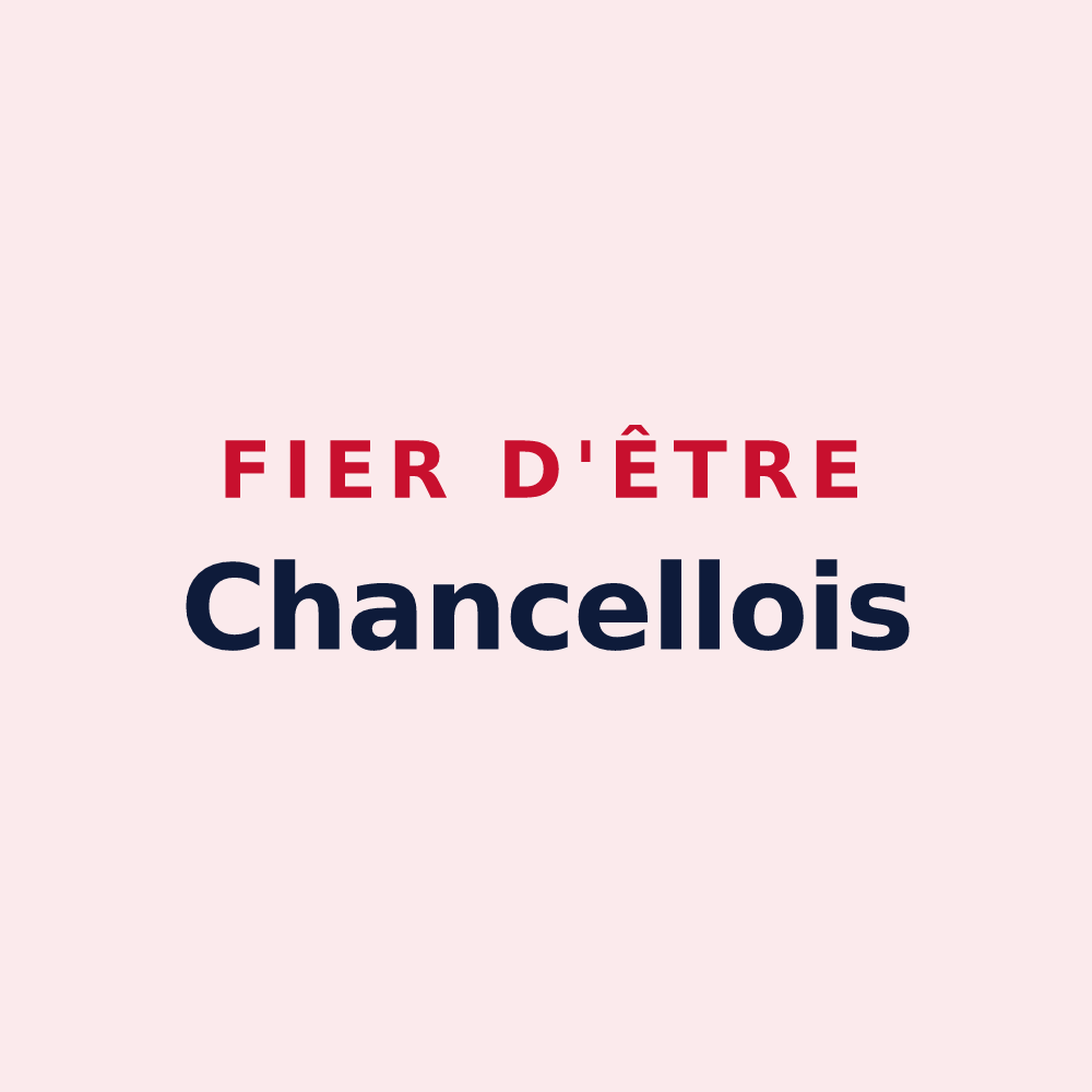 Magnet « Fier d'être Chancellois » — design pour Chanceaux-près-Loches